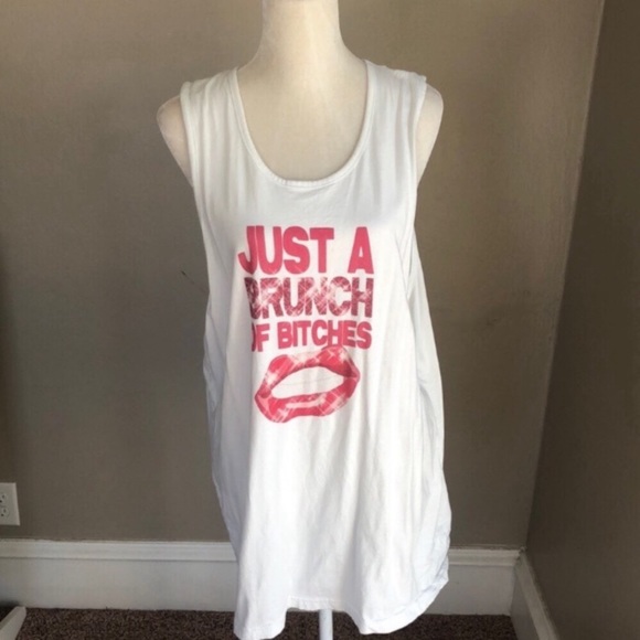 Just a Brunch of Bitches Oversized Tank - Picture 2 of 7